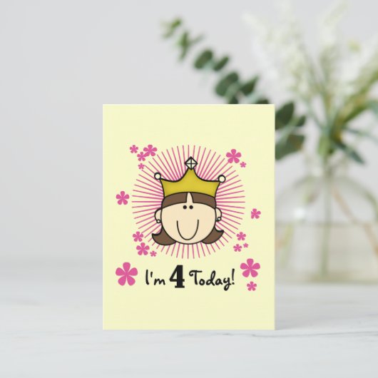 プリンセス4th誕生日Tシャツとギフト ポストカード (スタンド正面)