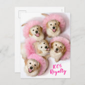 プリンセス·イン·ティアラス インビテーションポストカード (正面/裏面)