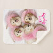 プリンセス·イン·ティアラス シェルパブランケット (正面(横))