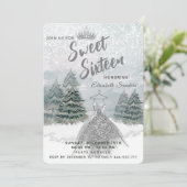 プリンセス・ウォーターカラー冬のワンダーランド スウィート16 招待状 (スタンド正面)