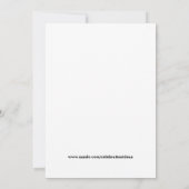 プリンセス&キャッスル 招待状 (裏面)