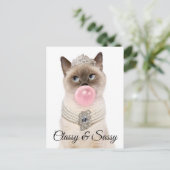 プリンセス·キャッ吹ト·バブル·ガム インビテーションポストカード (スタンド正面)