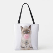 プリンセス·キャッ吹ト·バブル·ガム トートバッグ (裏面)