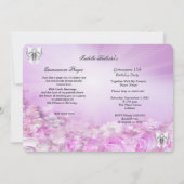 プリンセス キンセアニエラ マジカル パープル シルバー 招待状 (裏面)