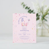 プリンセス クラウン ピンク 女の子 誕生日 (スタンド正面)