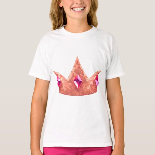 プリンセス クラウン 誕生日パーティー Tシャツ (正面)