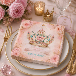 プリンセス クラウン 誕生日 スタンダードカクテルナプキン