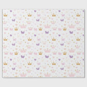 プリンセス クラウン 誕生日  ラッピングペーパー (フラット)