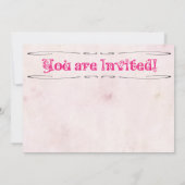 プリンセス&ザピーパジャマバースデーパーティー 招待状 (裏面)