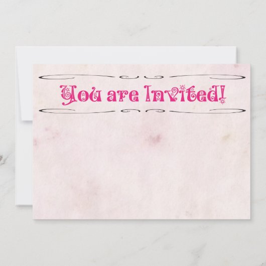 プリンセス&ザピーパジャマバースデーパーティー 招待状 (裏面)