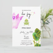 プリンセス&ザフロッグ – カラー – ブライダルシャワー招待状 招待状 (スタンド正面)