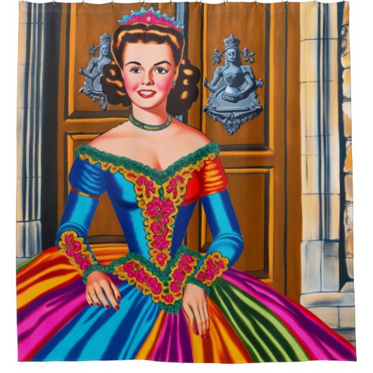 プリンセス シャワーカーテン (正面)