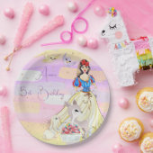 プリンセス・スノーウィー 誕生日 パーティー用紙皿 ペーパープレート (パーティー)