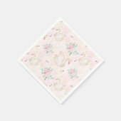 プリンセス スワン スタンダードカクテルナプキン (角)