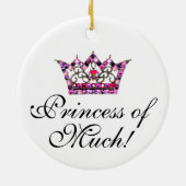 「プリンセス」セラミックオーナメント セラミックオーナメント (裏面)