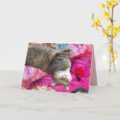 プリンセス タトゥス キャットのジレンマ カード (黄色い花)