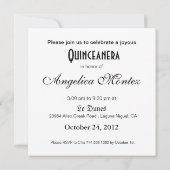 プリンセス ティアラ キンセアネラ（インディゴブルー） 招待状 (裏面)