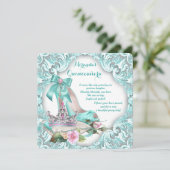 プリンセス ティアラ ハイ ヒール シューズ キンセアニエラ 招待状 (スタンド正面)