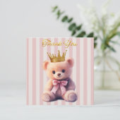 プリンセス テディベア ありがとう サンキューカード (スタンド正面)