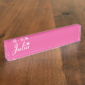 プリンセス デスクネームプレート (側面)