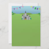 プリンセス & ドラゴン 合同 男の子 女の子 誕生日 招待状 (裏面)