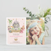 プリンセス&ナイツガール誕生日招待状 招待状 (スタンド正面)