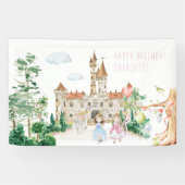 プリンセス+ナイト+ドラゴン　おとぎ話のウェルカムボード 横断幕 (横)