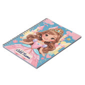 プリンセス ノートブック – 編集可能な名前 (左側)