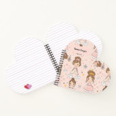 プリンセス & ハーツ ソフト パステル キッズ ノートブック (内部)