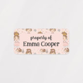 プリンセス&ハートソフトパステルズキッズ ラベル (デザイン2)