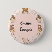 プリンセス&ハートソフトパステルズキッズ 缶バッジ (正面)