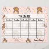 プリンセス&ハートソフトパステルズスクールタイムテーブル (正面)