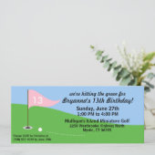 プリンセス·ピンクがグリーン·ゴルフの誕生日パーティーにヒット 招待状 (スタンド正面)