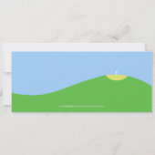 プリンセス·ピンクがグリーン·ゴルフの誕生日パーティーにヒット 招待状 (裏面)