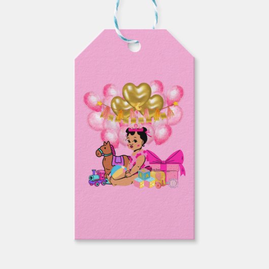 プリンセス（ピンク） ギフトタグ (正面)