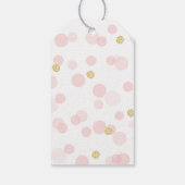 プリンセス ピンク グリッター バースデー サンクス ギフトタグ (裏面)