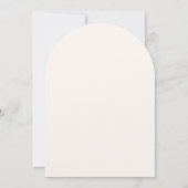 プリンセス ピンク ゴールド キャッスル ベイビー シャワー 招待状 (裏面)