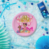 プリンセス（ピンク） ペーパープレート (パーティー)