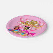 プリンセス（ピンク） ペーパープレート (アングル)