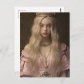 プリンセス(ピンク) ポストカード (正面/裏面)