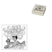 プリンセス（ピンク） ラバースタンプ (押印)