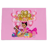 プリンセス（ピンク） ラージペーパーバッグ (正面)