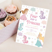 プリンセス フォーエバー ご招待状. 永遠のプリンセス & ユニコーン 招待状