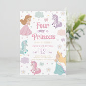 プリンセス フォーエバー 招待状。プリンセスのまま永遠に & ユニコーン 招待状 (スタンド正面)