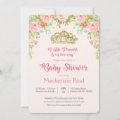 プリンセス フラワーベイビーシャワー 招待状 (正面)