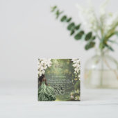 プリンセス＆フロッグ グリーンドレス スウィート16 キンセ  XV QR エンクロージャーカード (スタンド正面)