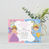 プリンセス&プリンスキャッスル王室のパーティの招待状 招待状 (スタンド正面)