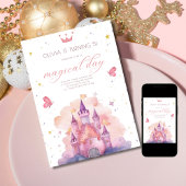 プリンセス・ロイヤルの誕生日 魔法のピンクのお城 招待状