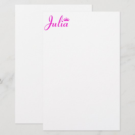 プリンセス 便箋 (正面/裏面)