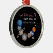 プリンセス-天体物理学者--を忘れて下さい メタルオーナメント (右)